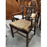 19 th century mahogany elbowchair