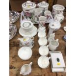 Port Meirion Botanic Garden items, Wedgwood teaset and other china