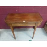 Regency mahogany card table