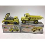 Dinky Supertoys Euclid Rear Dump Truck No 965, Marrel Multi-Bucket Unit No 966, both boxed (2)