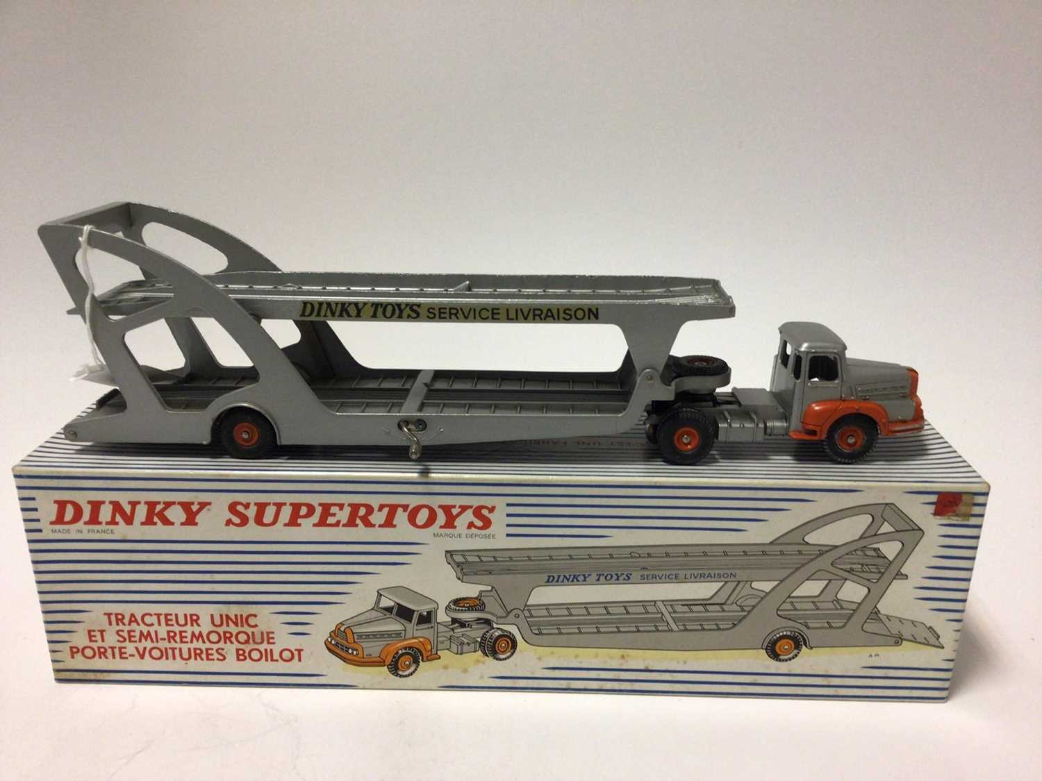 Dinky Supertoys (French issue) tracteur Unic Et Semi-Remorque Port-Voitures Bailot No. 894 - Image 2 of 7