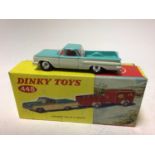 Dinky Chevrolet Pick Up and Trailers No 448, boxed