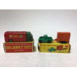 Dinky Dublo Bedford flat trunk 066, Bedford Articulated Flat truck 072, Land Rover and Horse Trailer