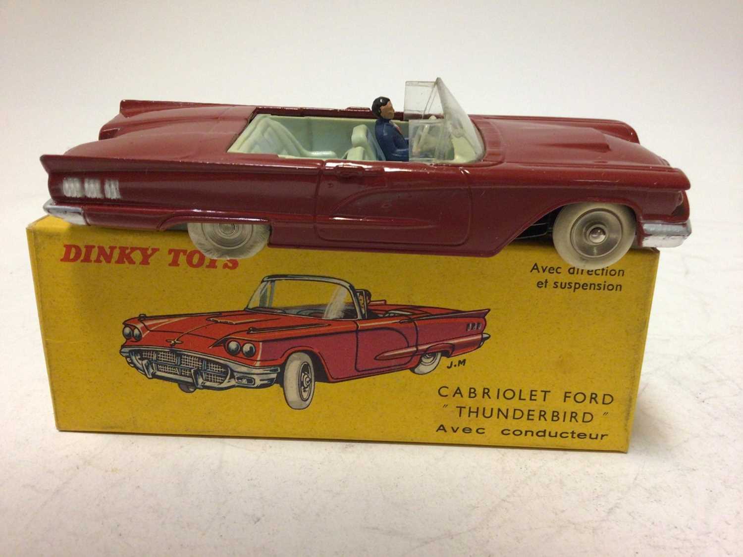Dinky French Issue Cabriolet Ford 'Thunderbird' No 555, boxed - Image 2 of 5