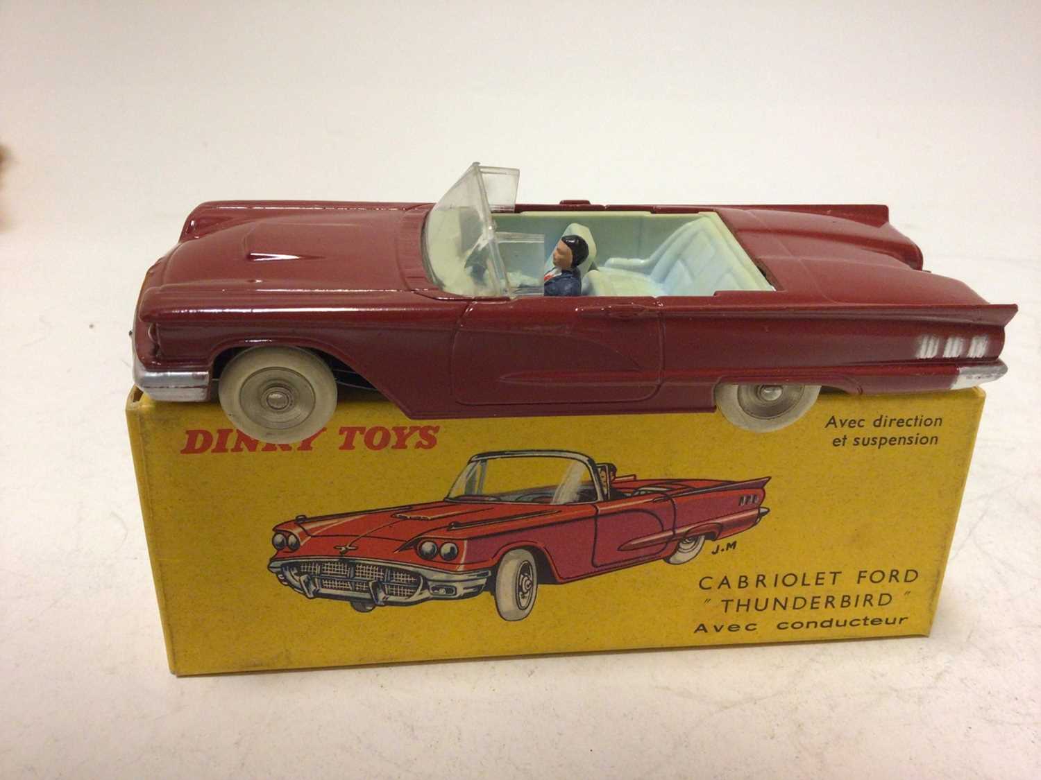 Dinky French Issue Cabriolet Ford 'Thunderbird' No 555, boxed