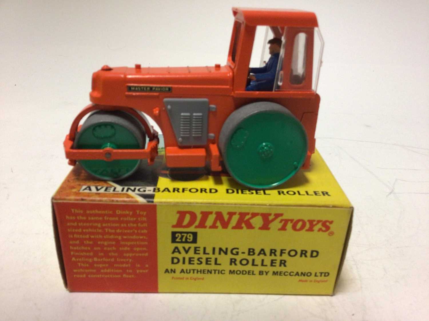 Dinky Aveling-Barford diesel roller No. 279, Muir-Hill 2/wl loader No. 437 plus Conveyancer fork lif - Image 5 of 10