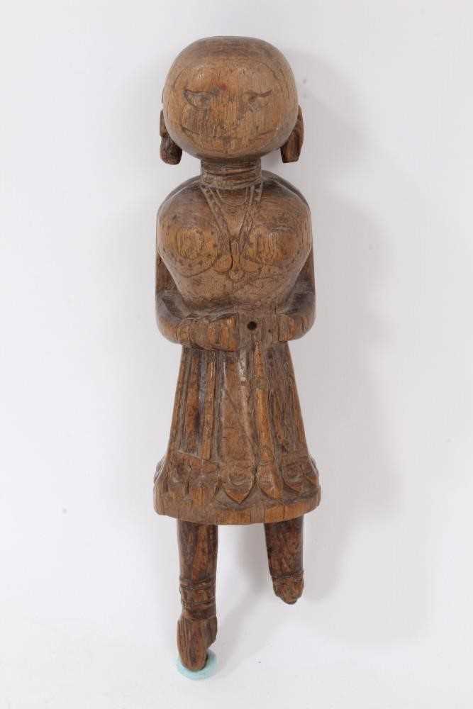 Antique eastern carved wood figure