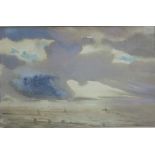 Philip Wilson Steer (1860-1942) watercolour - coastal landscape, possibly Whitstable, inscribed vers