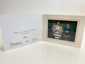 TRH The Prince and Princess of Wales - signed 1989 Christmas card