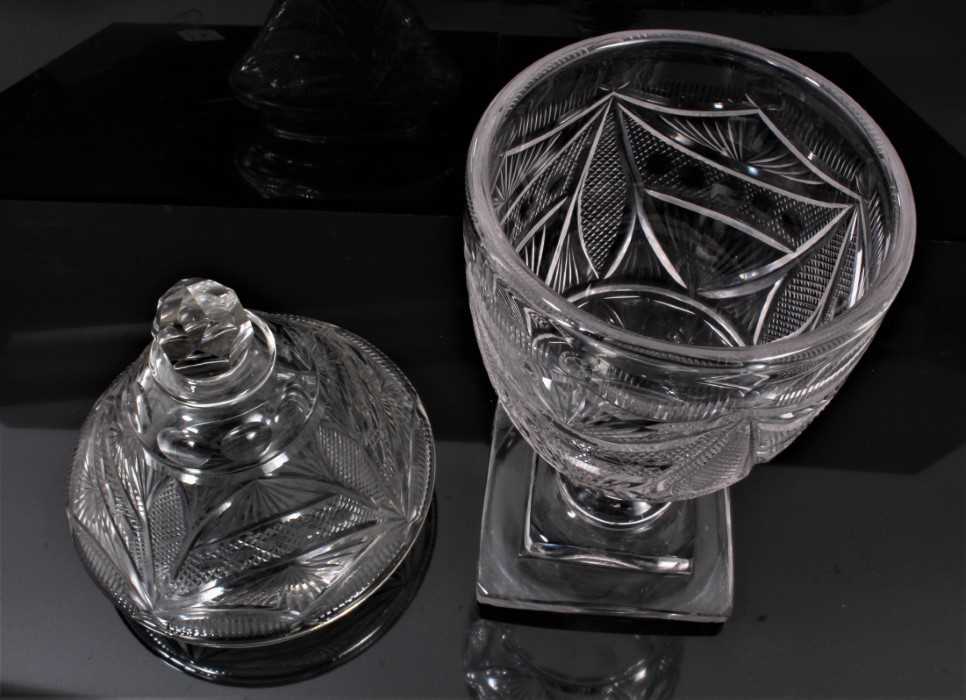 19th century cut glass bonbonnier - Image 2 of 3