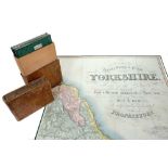 Teesdale’s Map of Yorkshire, East, North and West, in original leather case