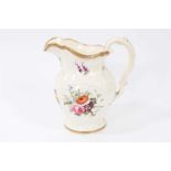 Good antique floral decorated jug