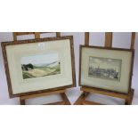Fergus Graham (1900-1968) watercolour - Shaws Farm, Ettrick, 14.5cm x 24.5cm. Provenance: P & D Coln