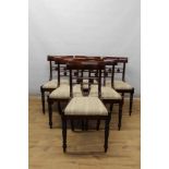Set of six Regency mahogany chairs