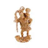 9ct gold St. Christopher pendant