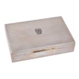 H.R.H The Duke of Edinburgh- fine presentation silver cigarette box