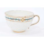 A rare Chelsea Derby tea cup, circa 1770-83. See Sir Stephen Mitchell, The Marks on Chelsea Derby, p