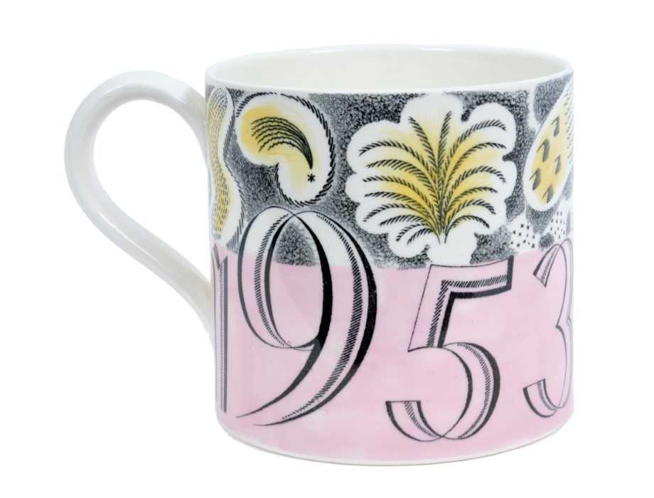 The Coronation of H.M.Queen Elizabeth II 1953, scarce Eric Ravilious designed Wedgwood Souvenir mug - Image 3 of 5