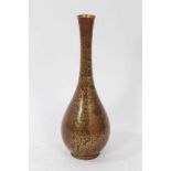 Early 20th century Japanese patinated bronze vase
