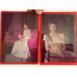 Two early 1950s colour glass negatives of H.R.H. Princess Elizabeth (later H.M. Queen Elizabeth II)