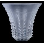 A Lalique frosted glass vase 'Font Romeu'