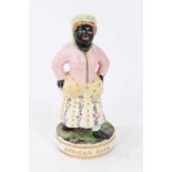 A Derby (King Street Works) figure of African Sall, circa 1890