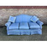 Good quality camel back three seated sofa