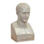 Manner of Antonio Canova (1757-1822): Fine and impressive 19th century marble bust of Napoleon, on o