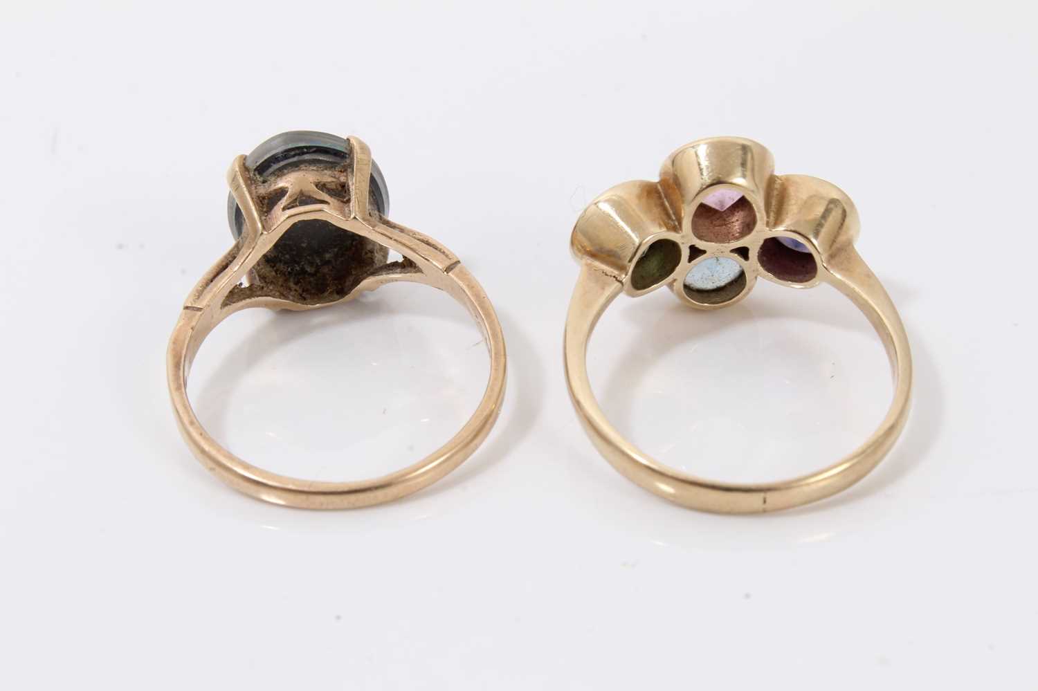 Two gold and gem-set rings - Image 3 of 3