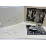 H.M. Queen Elizabeth II and H.R.H The Duke of Edinburgh, two signed 1964 and 1965 Christmas cards bo