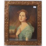 Harry Clifford Pilspury (1870-1925), oil on canvas portrait of Anne Bowes-Lyon