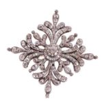 Fine George III diamond pendant/brooch
