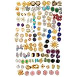 Good collection of vintage earrings, all by Kenneth Jay Lane, with clip fittings. Approximately 60 p