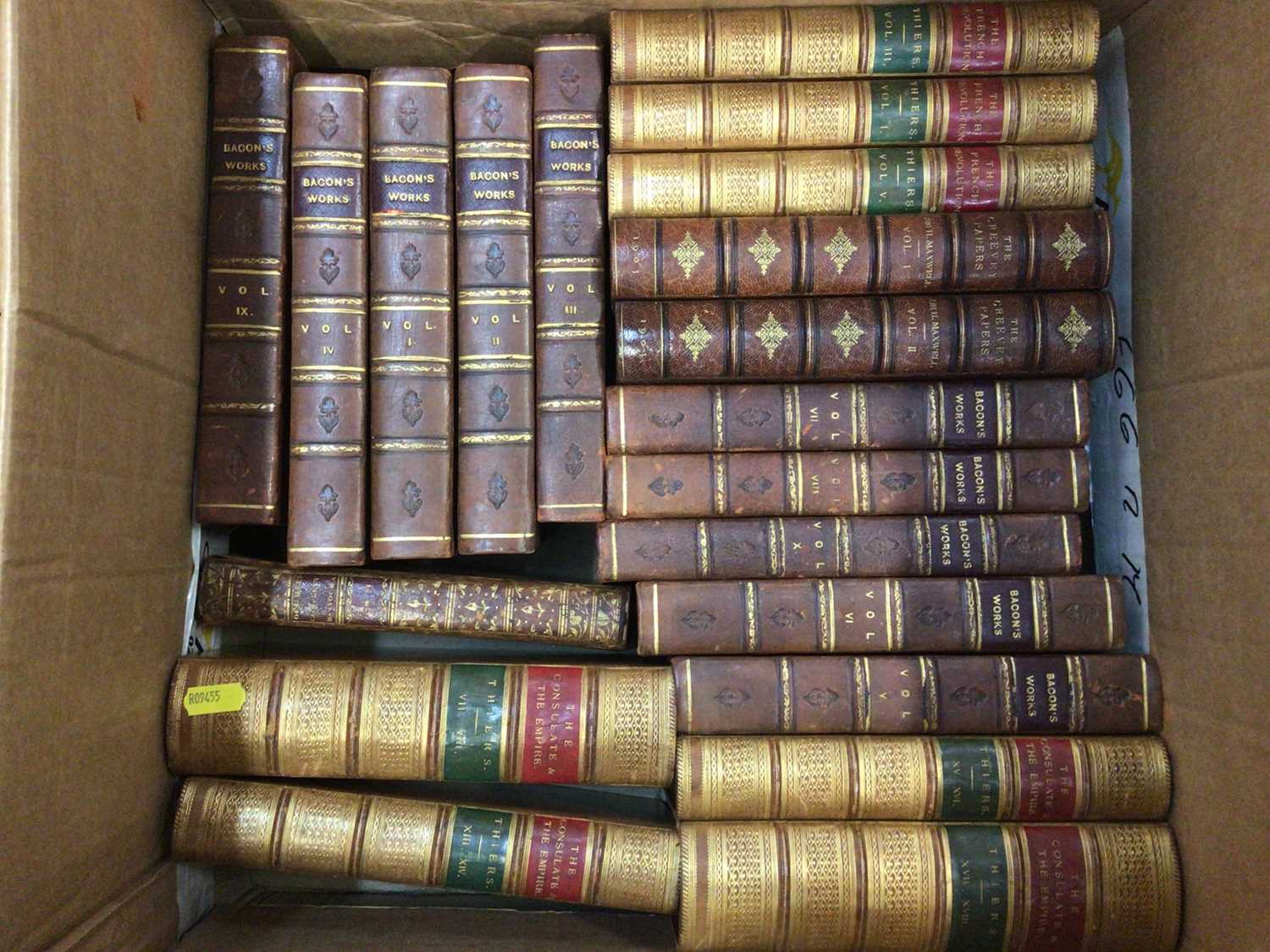 Large collection of 19th century decorative bindings