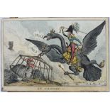 William Heath (1795-1840) hand coloured etching, An Allegory, published T McClean, circa 1828