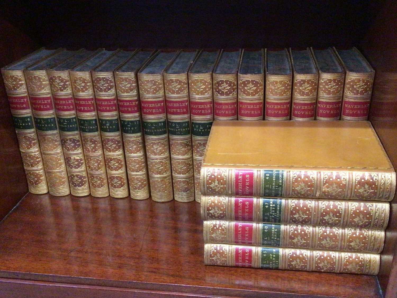 Sir Walter Scott, The Waverley Novels, published Adam and Charles Black 1865-1868, 48 volumes, all i - Image 2 of 11