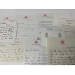 Collection of Royal Letters written by The Queen's Ladies in Waiting thanking Mr William Holloway -