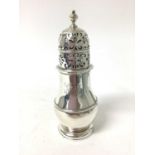 George I Britannia standard silver sugar castor