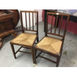 Pair H.M.King Edward VII mahogany coronation chairs used by the Earl and Countess Listowel