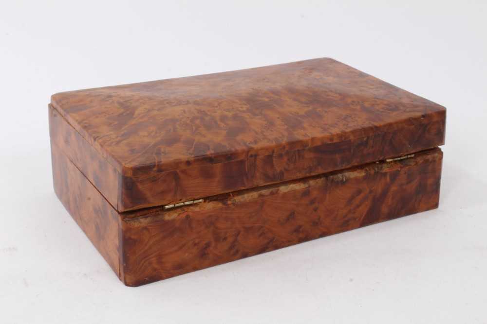 Burr yewwood cigar box - Image 3 of 3