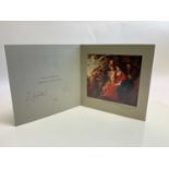 H.M Queen Elizabeth II and H.R.H. The Duke of Edinburgh, signed 1961 Christmas card