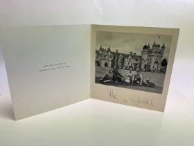 H.M.Queen Elizabeth II and H.R.H. The Duke of Edinburgh, signed 1960 Christmas card