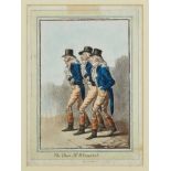 James Gillray (1756-1815) hand coloured etching and aquatint, The Three Mr Wiggins's, published H. H