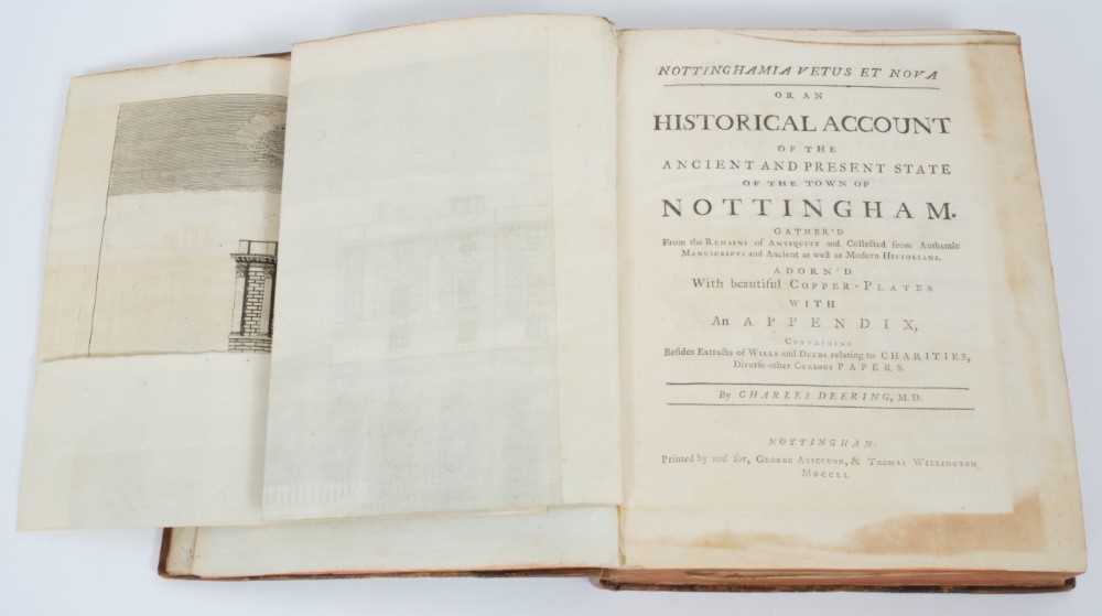 One volume, An Historical Account of Nottingham, leather bound - Image 4 of 9