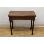 George III mahogany tea table