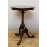 Victorian walnut grained wine table