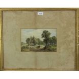 Samuel Henry Baker (1824-1909) group of six mid 19th century watercolours - rural landscapes, each s