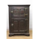 19th century oak meat cupboard