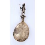 Continental silver gilt anointing spoon