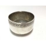Late 19th/early 20th century silver bowl, unmarked, possibly Burmese